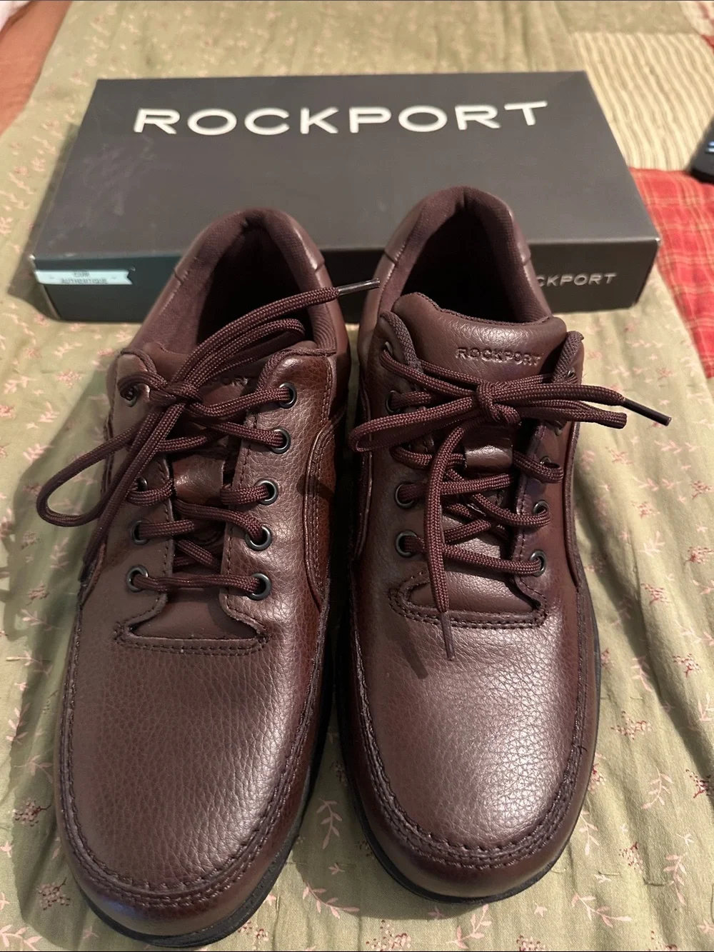 Rockport Men’s Lace-Up Oxfords in Dark Brown